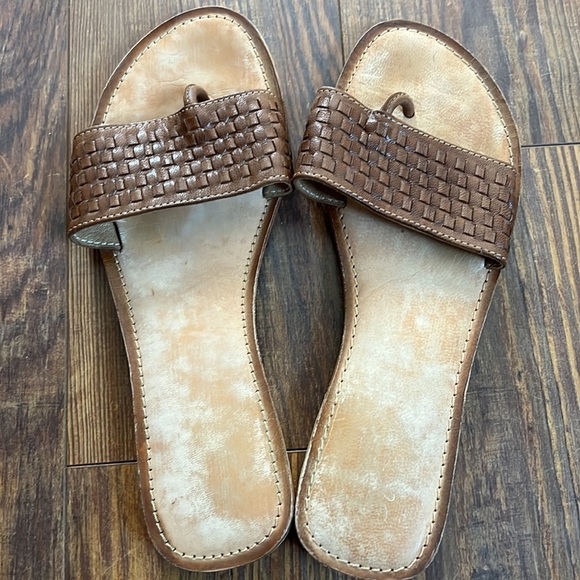 Seychelles Weekender Weaved Brown Leather Sandal. Women’s sz 8. EUC. - Picture 4 of 5